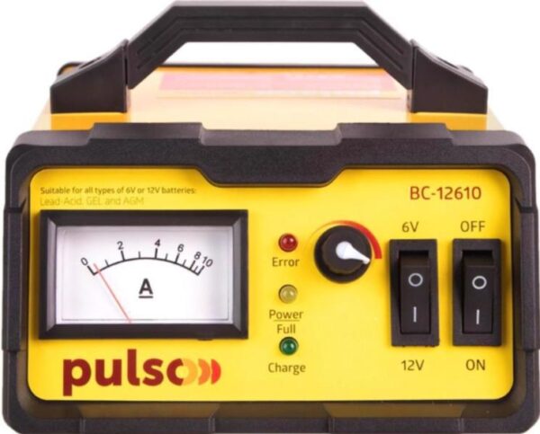 Das Gerät wird geladen. für Batterie. auto PULSO BC-12610 6/12V 10A